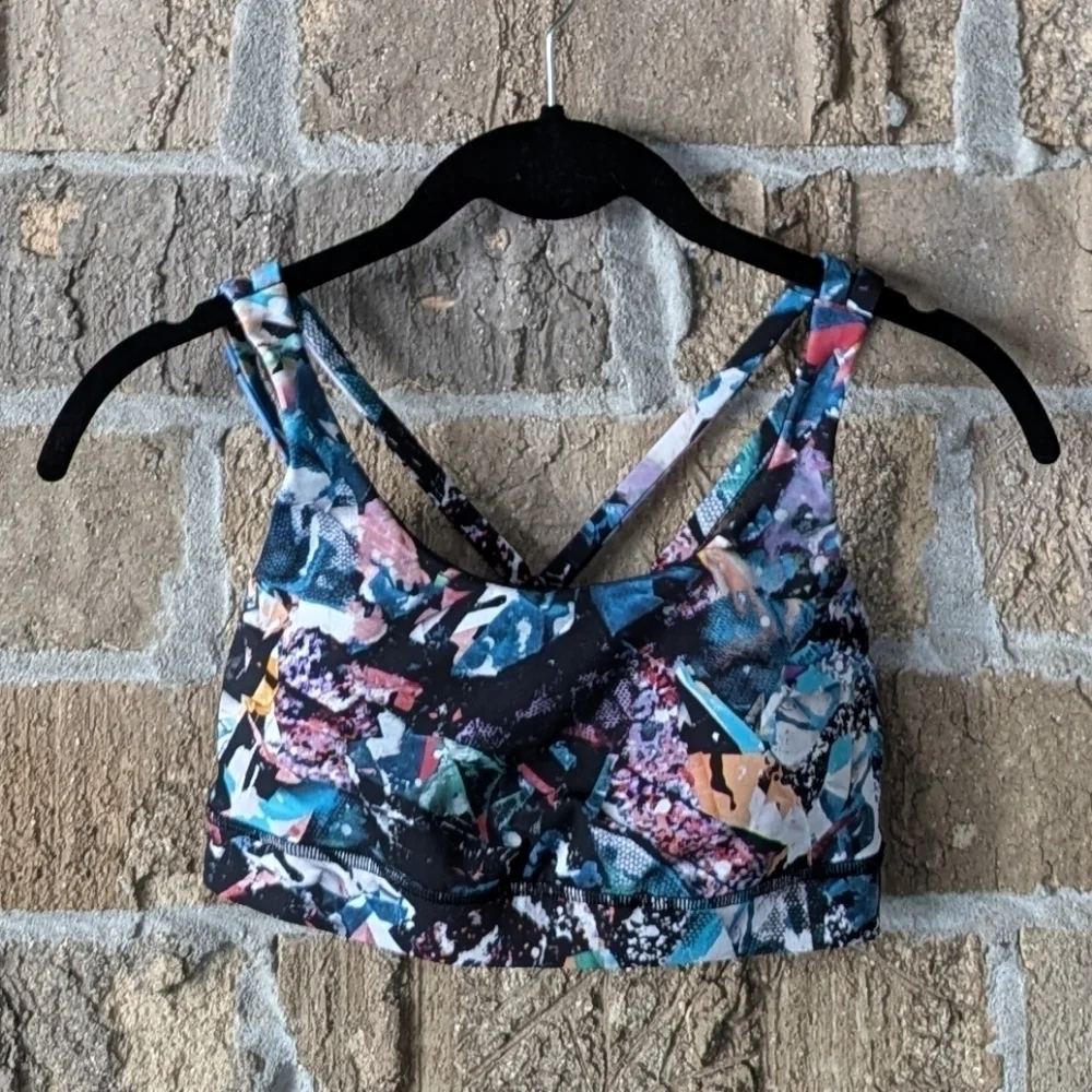 Lululemon Energy Bra Color Crush Multi Size 4
